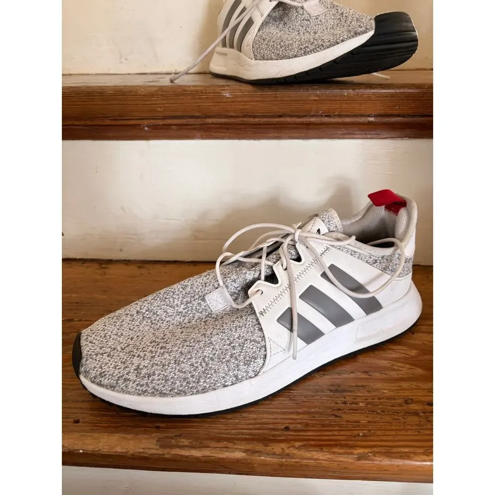 adidas X_ PLR Knit White & Grey Shoes sz 10.5